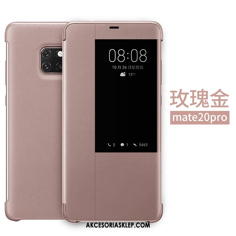 Futerał Huawei Mate 20 Pro Telefon Komórkowy Różowe Złoto All Inclusive Skórzany Futerał Filmy Etui Sklep