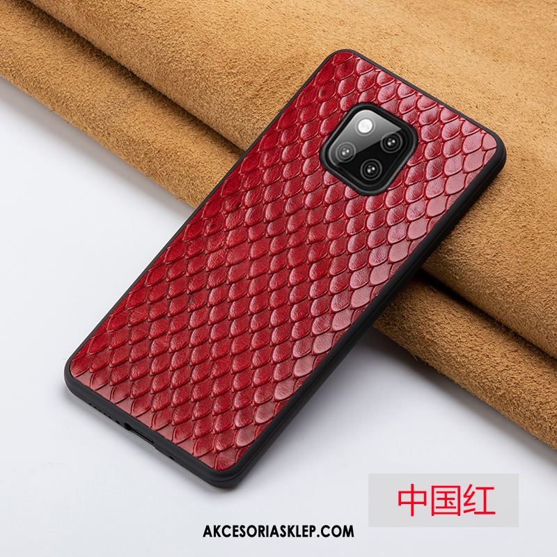 Futerał Huawei Mate 20 Rs Telefon Komórkowy Czerwony Jakość Modna Marka Prawdziwa Skóra Etui Tanie