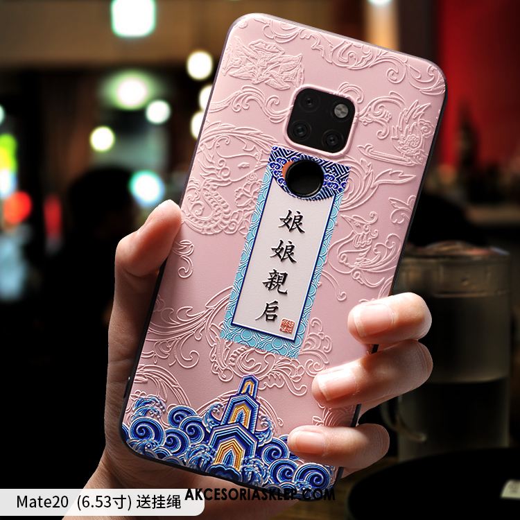 Futerał Huawei Mate 20 Różowe Kreatywne Modna Marka Cienkie Nubuku Pokrowce Oferta