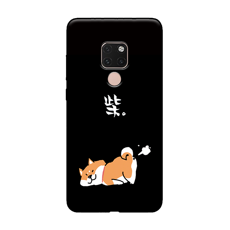 Futerał Huawei Mate 20 X Czarny Miękki Telefon Komórkowy Zabawne Kreskówka Etui Sklep