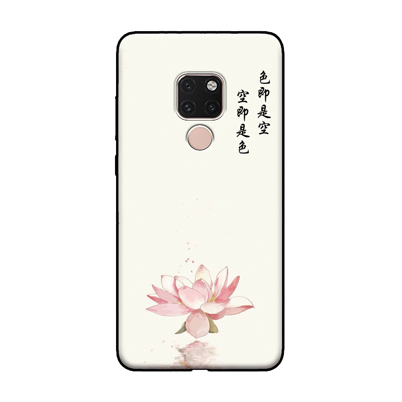 Futerał Huawei Mate 20 X Kwiaty Miękki Budda Chiński Styl Telefon Komórkowy Pokrowce Tanie
