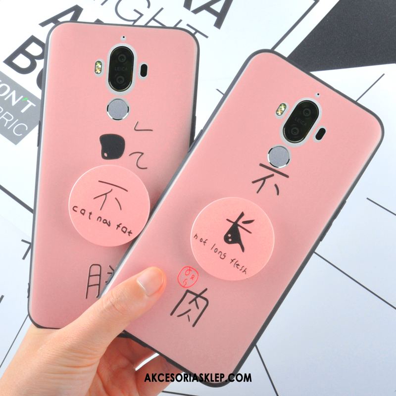 Futerał Huawei Mate 9 Anti-fall Różowe Ochraniacz Nubuku Miękki Online