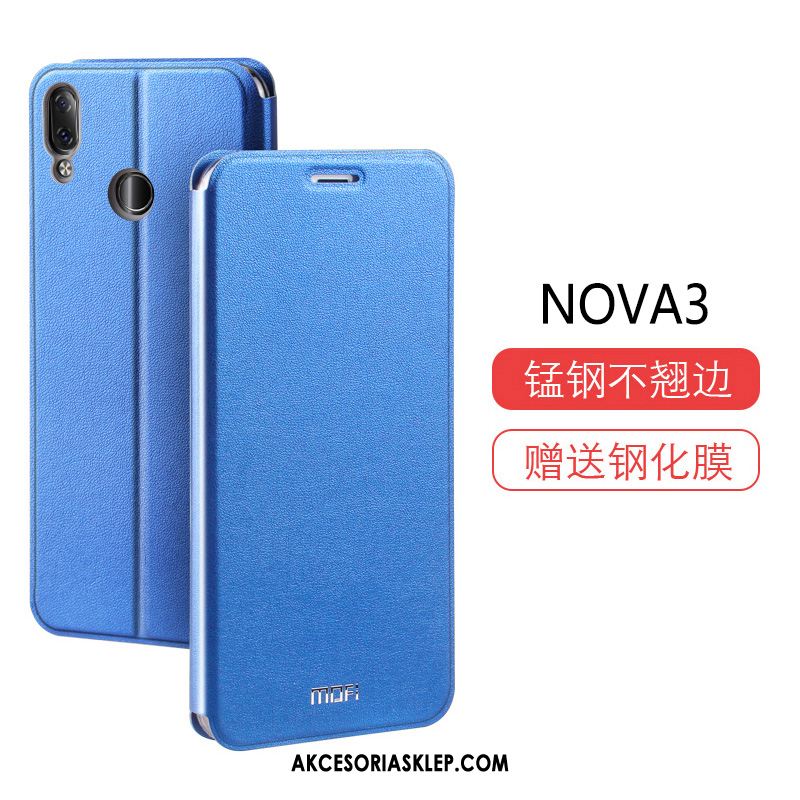 Futerał Huawei Nova 3 Klapa Telefon Komórkowy Niebieski All Inclusive Siatkowe Pokrowce Sprzedam