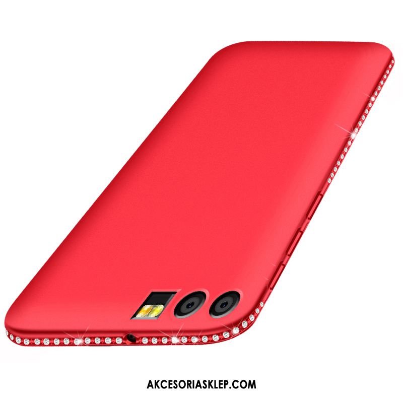 Futerał Huawei P10 Plus Miękki Czerwony Silikonowe Telefon Komórkowy Rhinestone Pokrowce Online