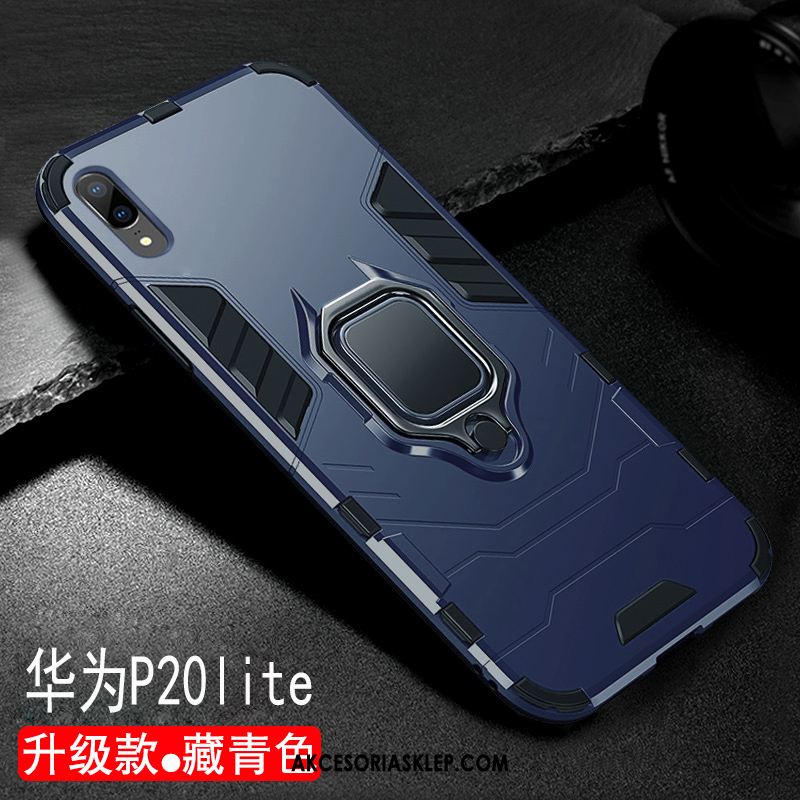 Futerał Huawei P20 Lite Telefon Komórkowy Nubuku Trudno Moda Niebieski Pokrowce Kupię
