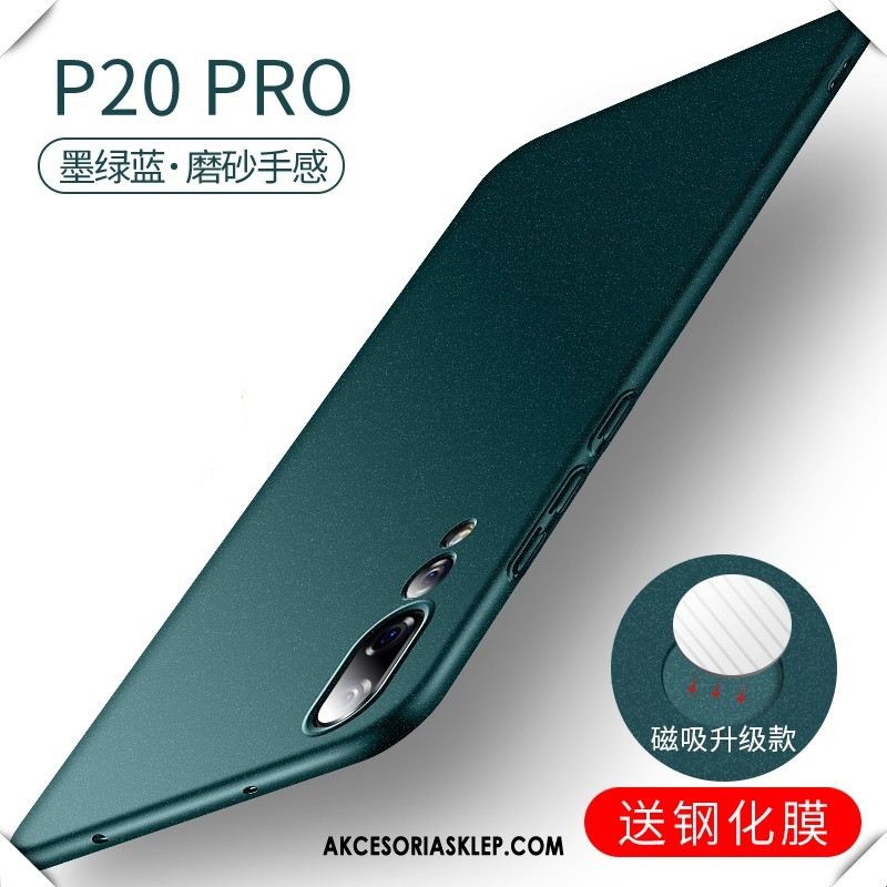 Futerał Huawei P20 Pro Telefon Komórkowy Nubuku Zielony Trudno Magnetyzm Pokrowce Oferta