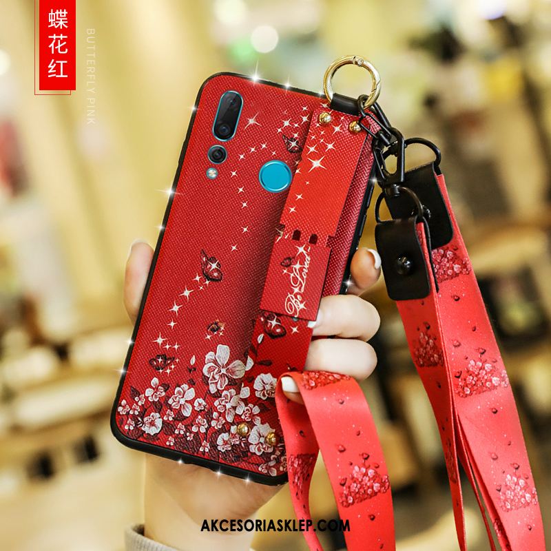 Futerał Huawei P30 Lite Anti-fall Telefon Komórkowy Czerwony Miękki Nubuku Pokrowce Dyskont