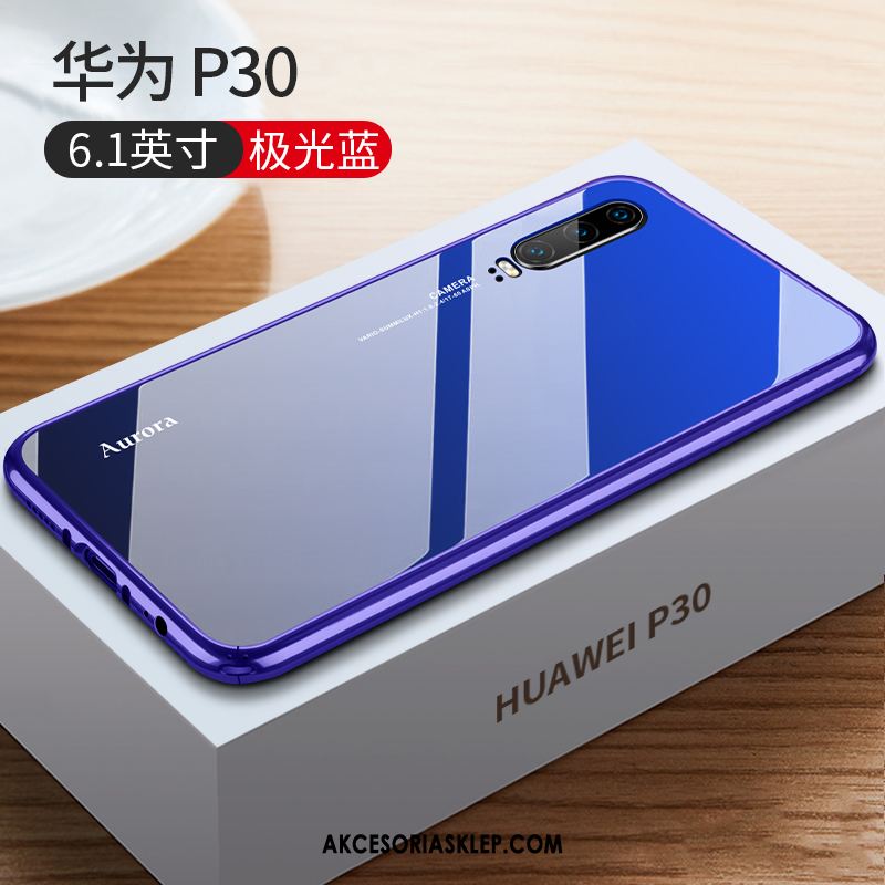 Futerał Huawei P30 Luksusowy Wysoki Koniec Kreatywne Niebieski Czerwony Netto Obudowa Tanie