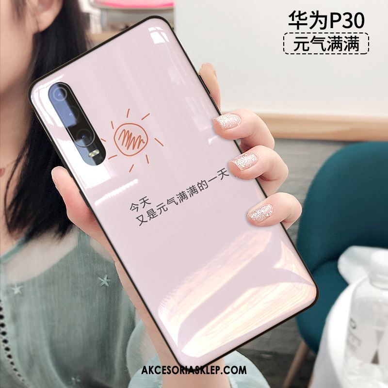 Futerał Huawei P30 Osobowość Telefon Komórkowy Silikonowe All Inclusive Różowe Pokrowce Tanie