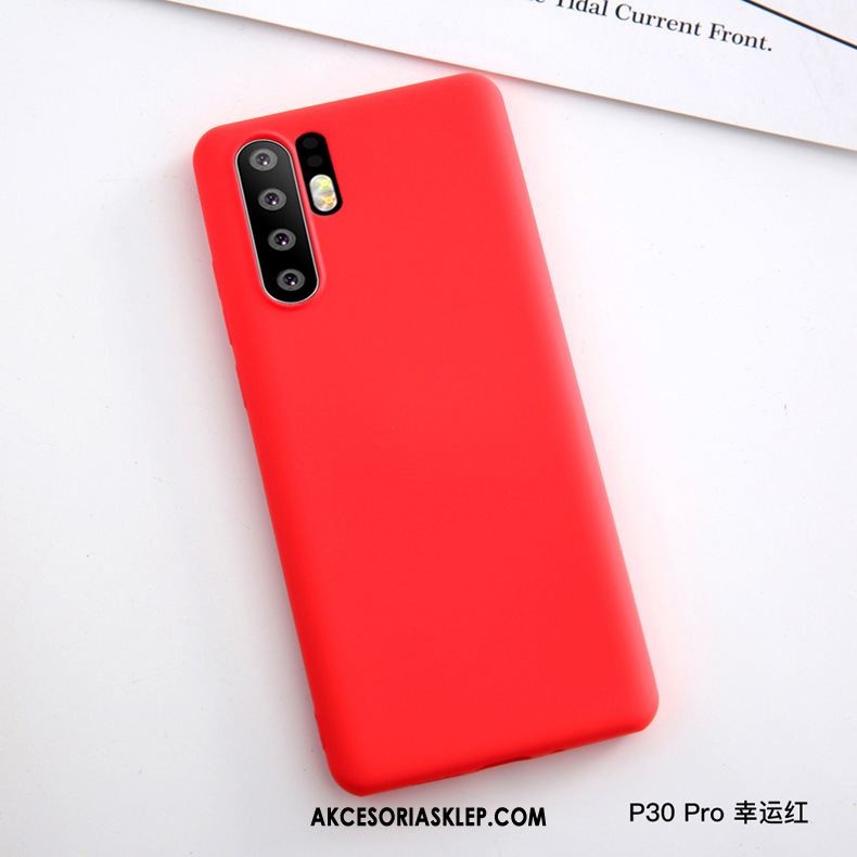 Futerał Huawei P30 Pro All Inclusive Czerwony Miękki Silikonowe Cienkie Etui Online