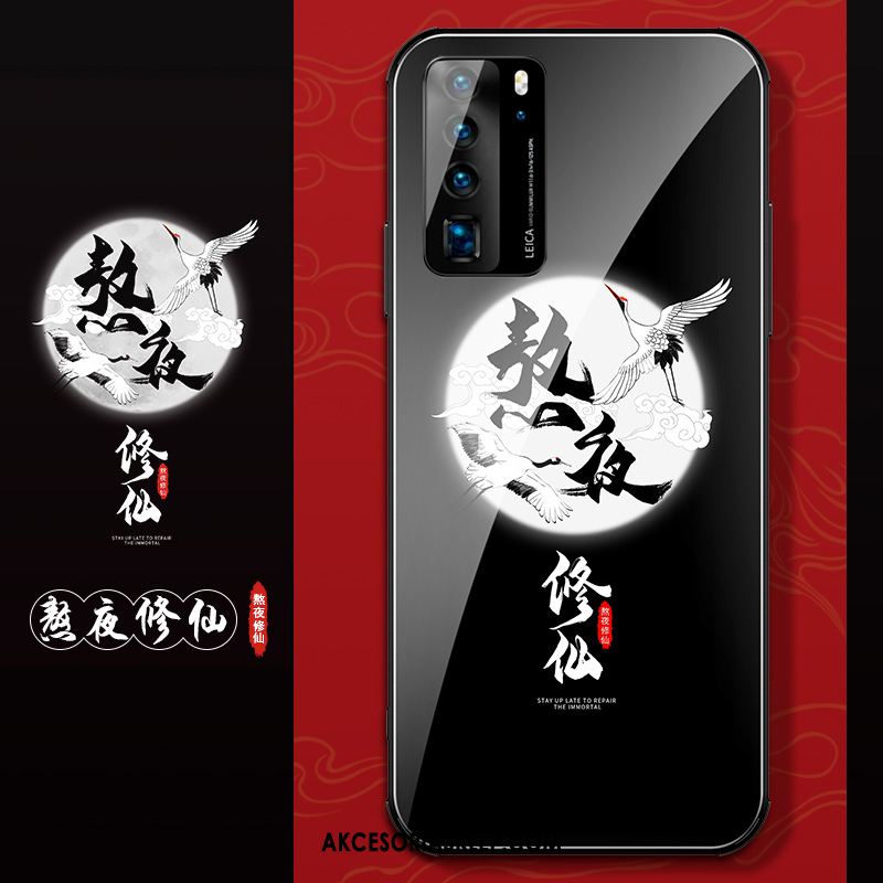 Futerał Huawei P40 Kreatywne Czerwony Netto Czarny Cienkie Chiński Styl Etui Sprzedam