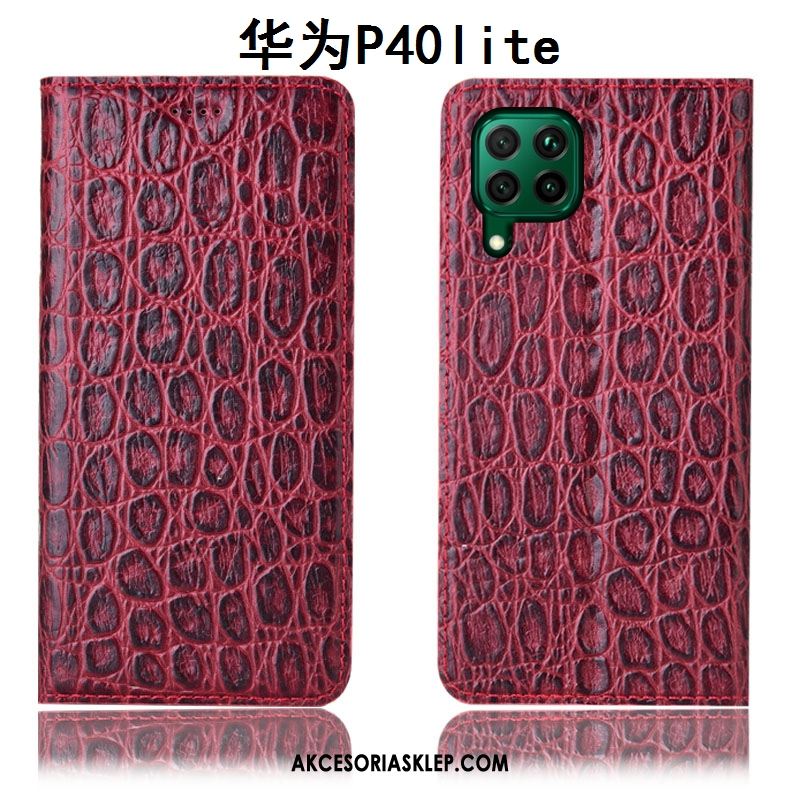 Futerał Huawei P40 Lite All Inclusive Anti-fall Czerwony Skórzany Futerał Telefon Komórkowy Obudowa Online