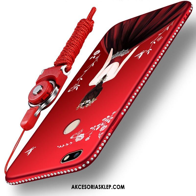 Futerał Huawei Y6 Pro 2017 Ochraniacz Nubuku Miękki Czerwony Telefon Komórkowy Sklep