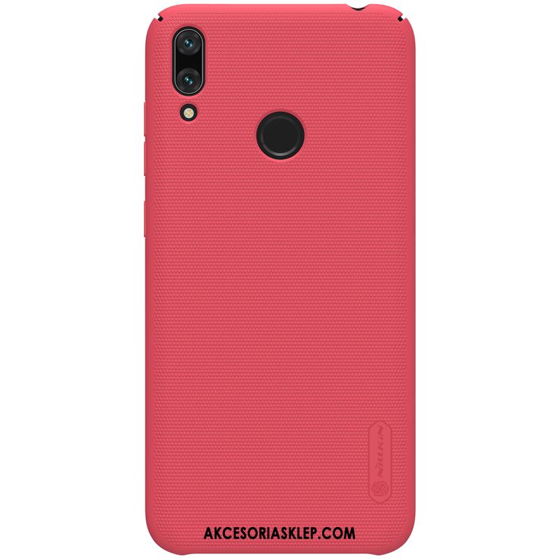 Futerał Huawei Y7 2019 Nubuku Ochraniacz Anti-fall Czerwony Telefon Komórkowy Obudowa Online