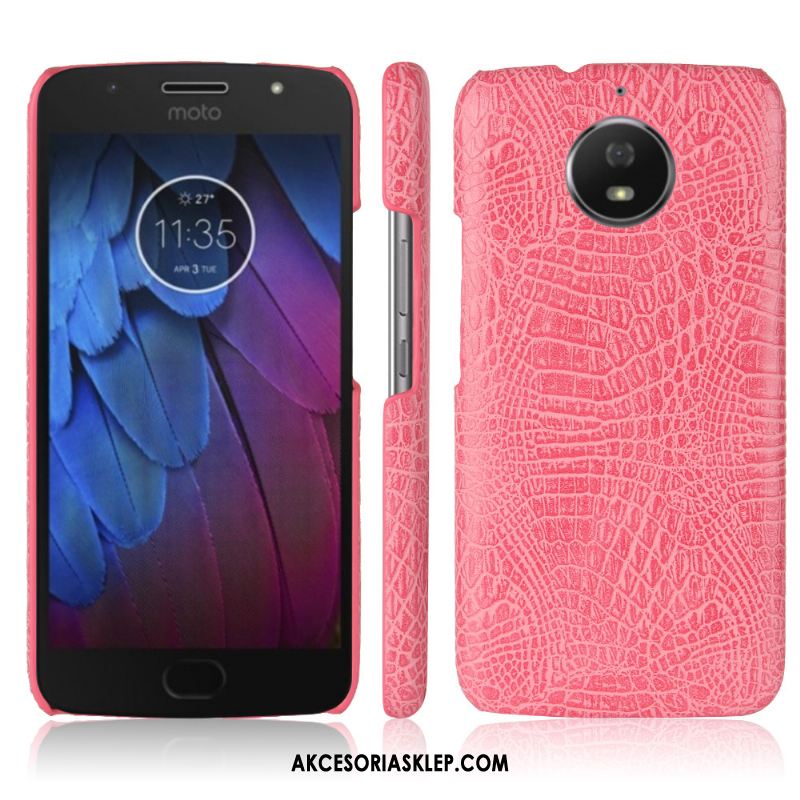 Futerał Moto G5s Plus Telefon Komórkowy Skóra Różowe Ochraniacz Wzór Krokodyla Etui Na Sprzedaż