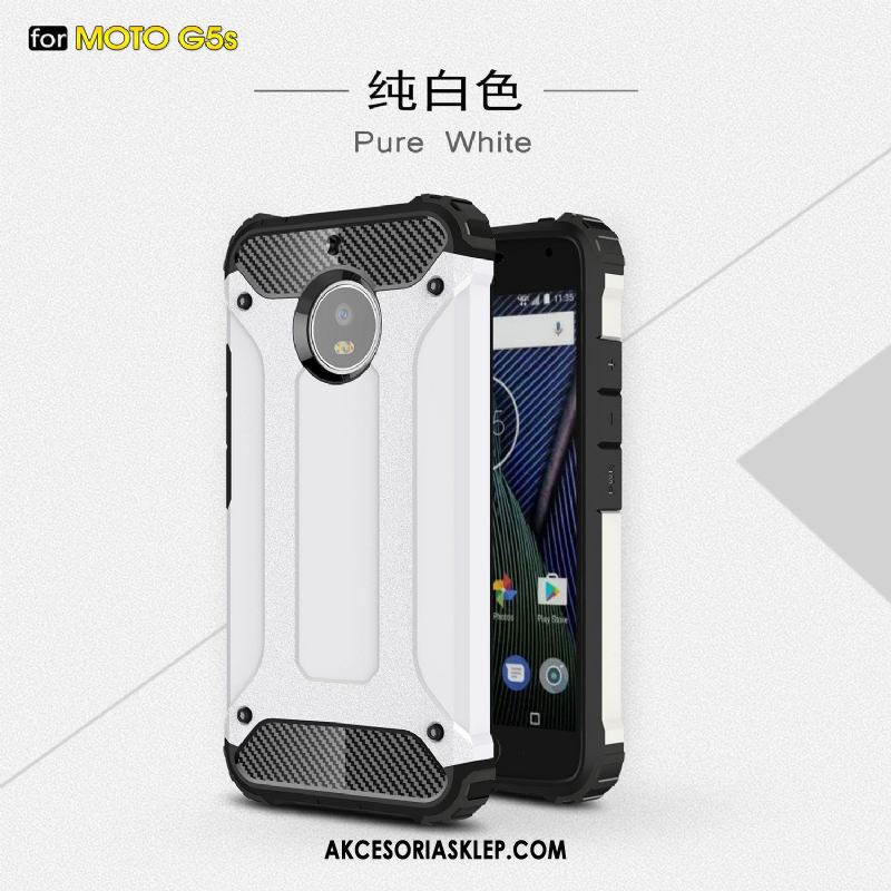 Futerał Moto G5s Telefon Komórkowy Silikonowe Miękki Anti-fall Biały Etui Tanie
