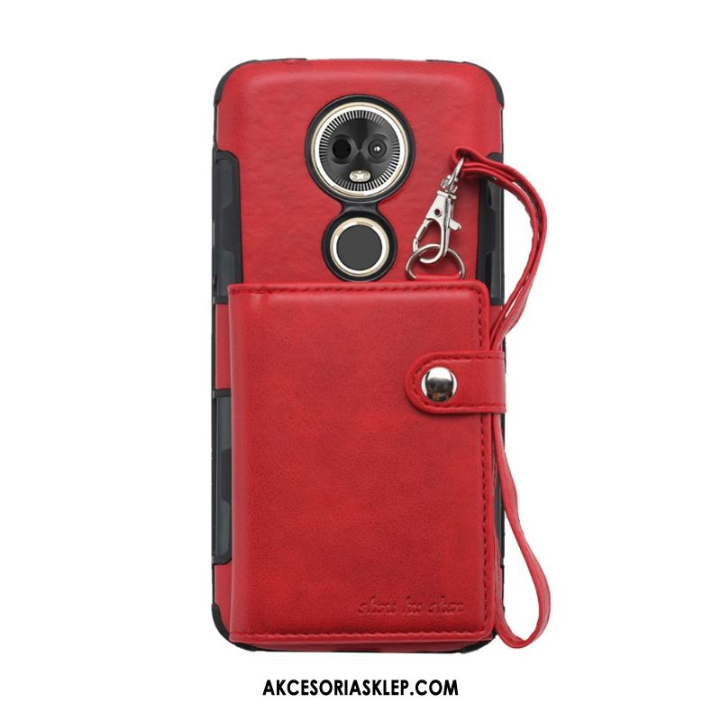 Futerał Moto G7 Telefon Komórkowy Jednolity Kolor Czerwony Skóra Etui Oferta