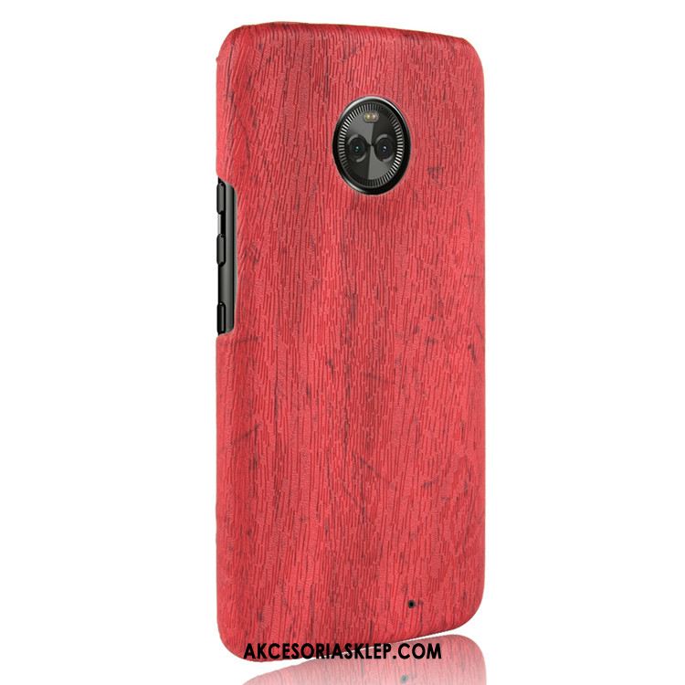 Futerał Moto X4 Trudno Jakość Ziarno Drewna Telefon Komórkowy Czerwony Etui Tanie