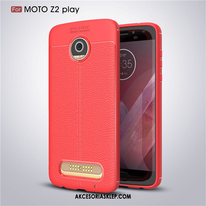 Futerał Moto Z2 Play Czerwony Miękki Wzór Anti-fall Telefon Komórkowy Obudowa Tanie