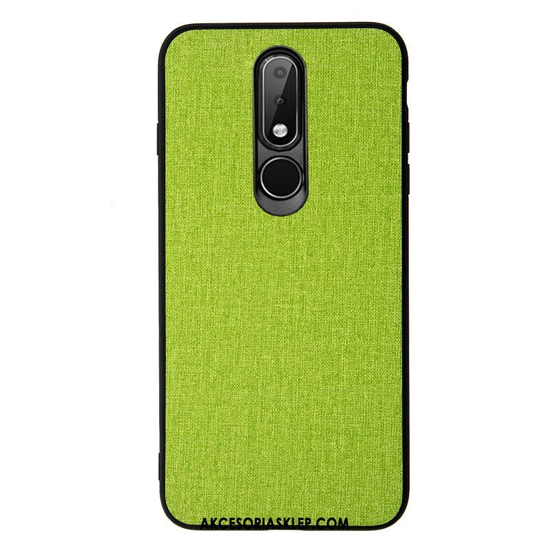 Futerał Nokia 7.1 Płótno Telefon Komórkowy Ochraniacz Zielony Pokrowce Dyskont
