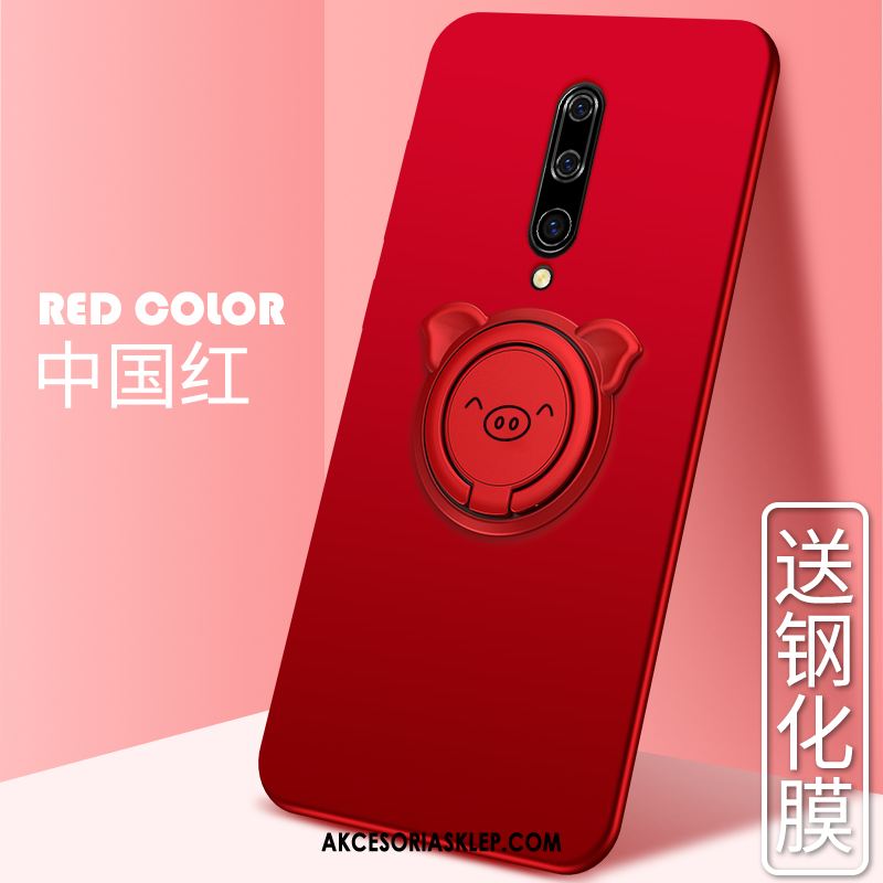 Futerał Oneplus 7 Pro Miękki Telefon Komórkowy Czerwony Cienkie Nubuku Obudowa Tanie
