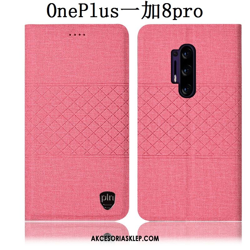Futerał Oneplus 8 Pro Bawełna I Len Ochraniacz Różowe All Inclusive Telefon Komórkowy Pokrowce Tanie
