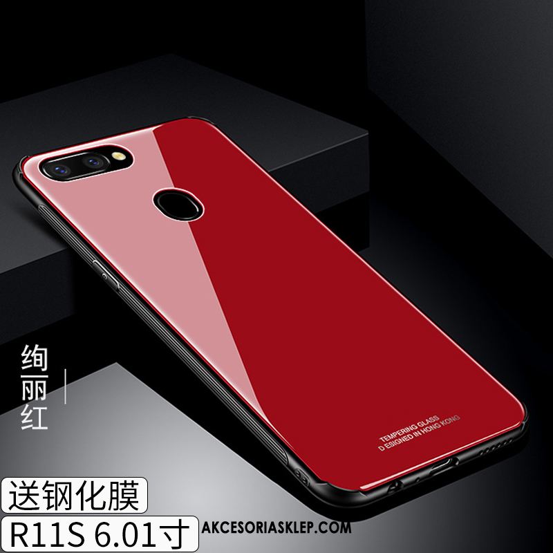 Futerał Oppo R11s Telefon Komórkowy Tylna Pokrywa Czerwony Silikonowe Tendencja Etui Tanie