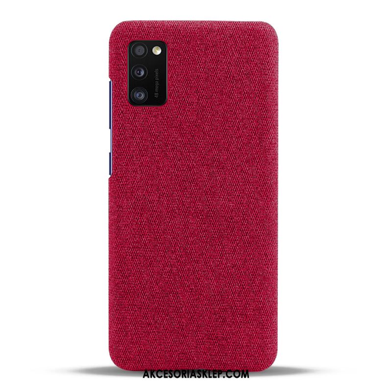 Futerał Samsung Galaxy A41 Czerwony Ochraniacz Cienka Telefon Komórkowy Płótno Etui Na Sprzedaż