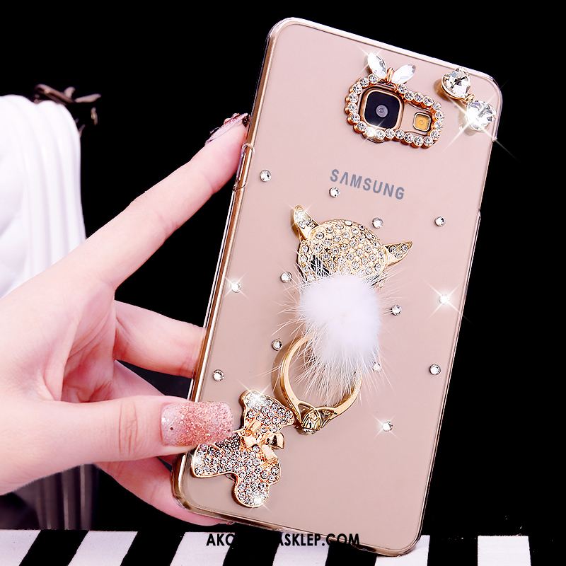 Futerał Samsung Galaxy A5 2016 Rhinestone Różowe Przezroczysty Ring Gwiazda Obudowa Kupię