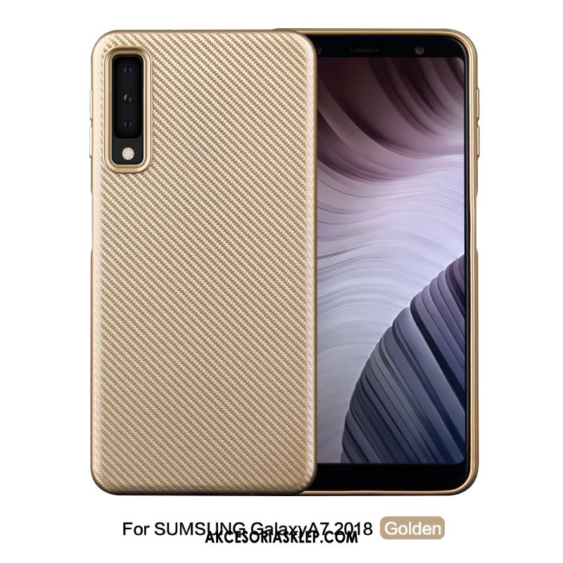 Futerał Samsung Galaxy A7 2018 Telefon Komórkowy Włókno All Inclusive Miękki Złoto Obudowa Tanie