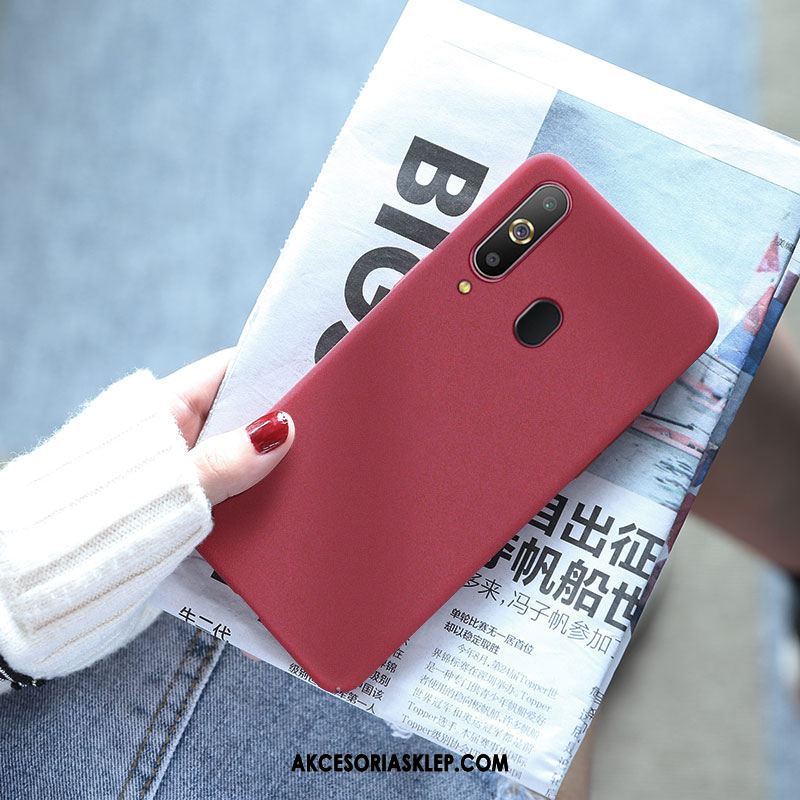 Futerał Samsung Galaxy A8s Osobowość Nubuku Ochraniacz Modna Marka Czerwony Etui Sprzedam