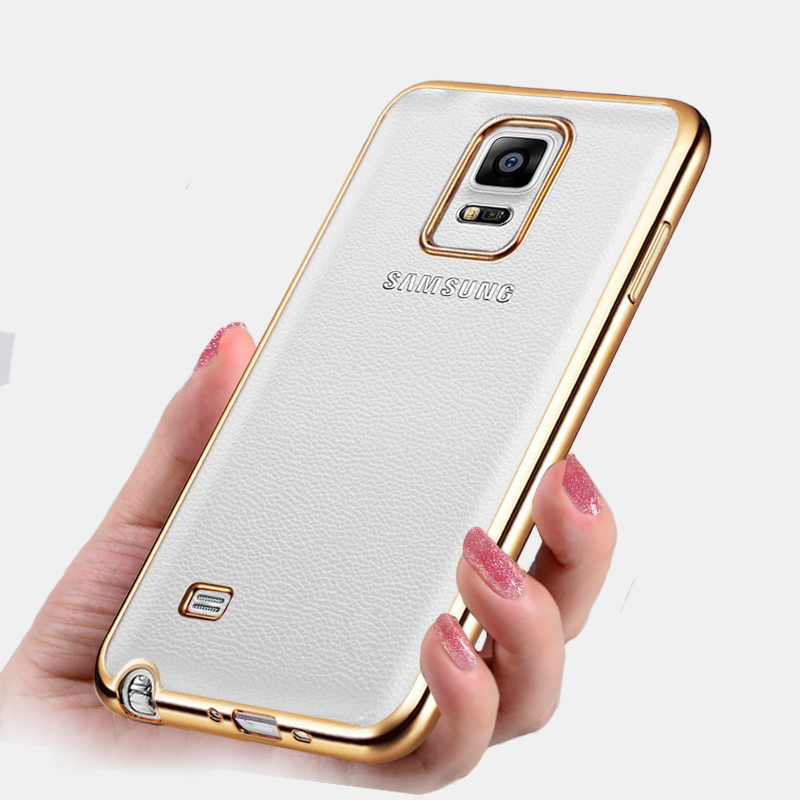 Futerał Samsung Galaxy Note 4 Ochraniacz Silikonowe Telefon Komórkowy Miękki Złoto Etui Sklep