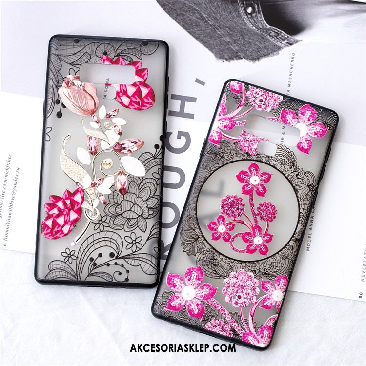 Futerał Samsung Galaxy Note 9 Koronka Telefon Komórkowy Różowe Kwiaty Ochraniacz Obudowa Sklep