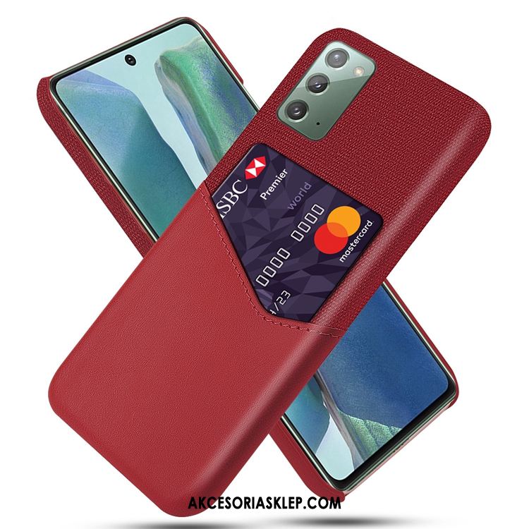 Futerał Samsung Galaxy Note20 Czerwony Telefon Komórkowy Anti-fall Gwiazda Torby Etui Online