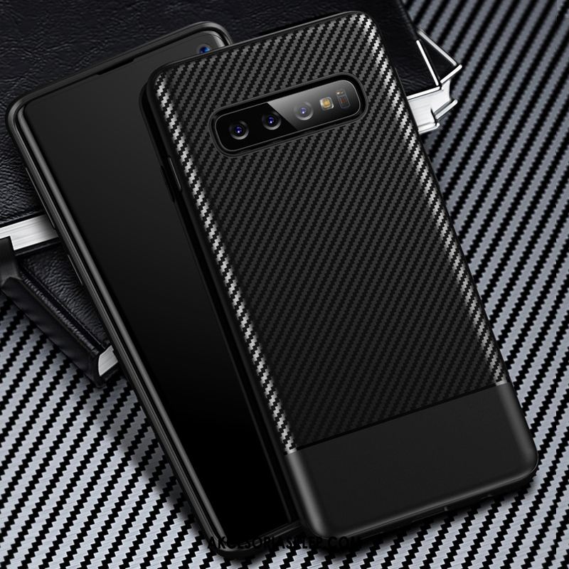 Futerał Samsung Galaxy S10+ Silikonowe Anti-fall Czarny Trudno Nowy Etui Kupię
