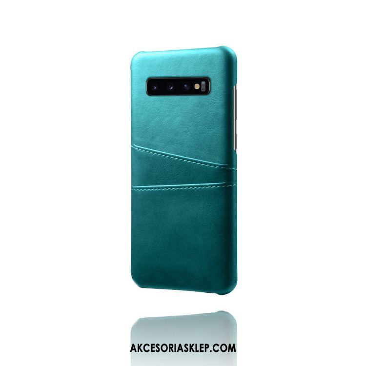 Futerał Samsung Galaxy S10 Skórzany Futerał Karta Gwiazda Telefon Komórkowy Niebieski Etui Sklep