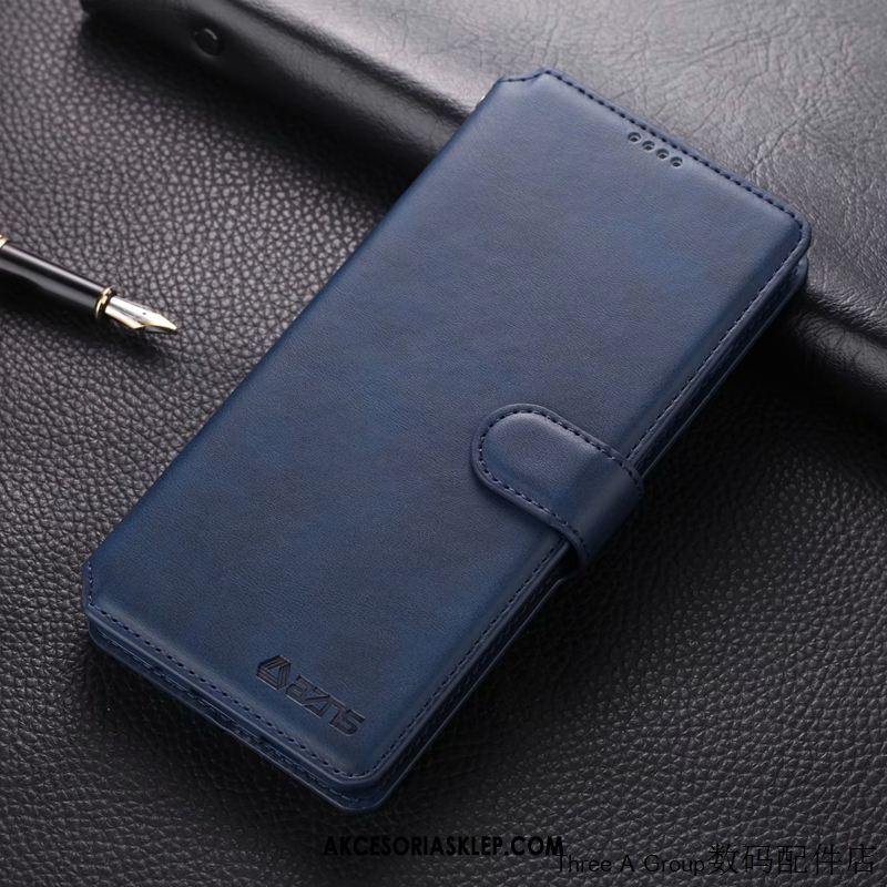 Futerał Samsung Galaxy S20+ Niebieski Skórzany Futerał Ochraniacz Telefon Komórkowy Miękki Etui Sklep