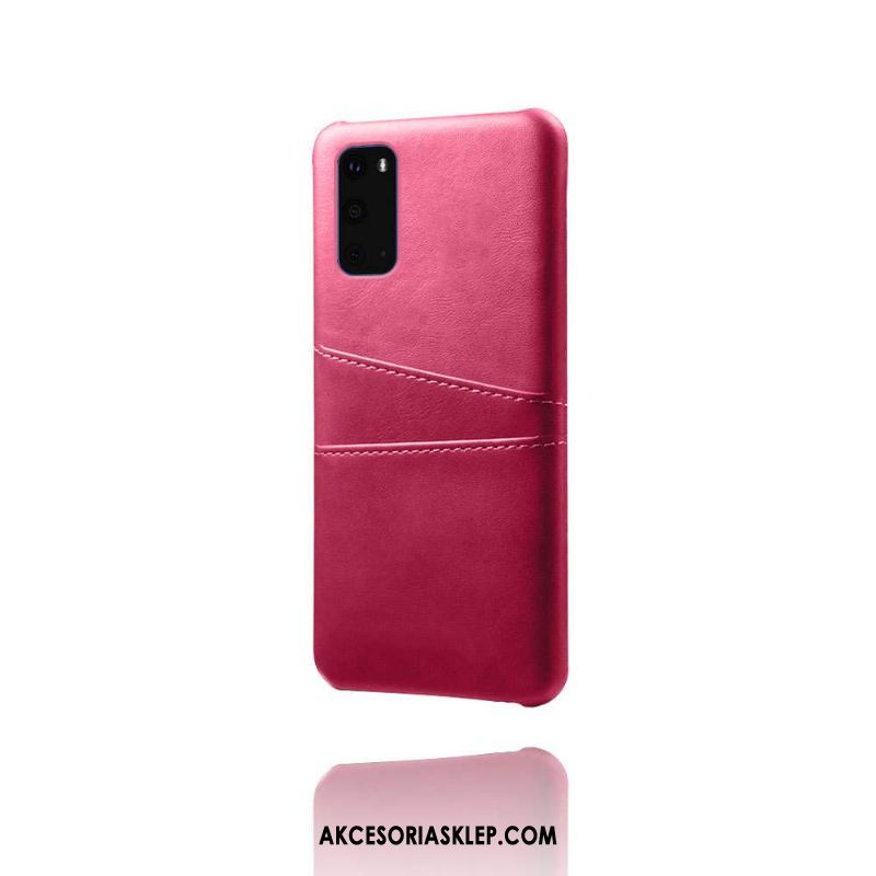 Futerał Samsung Galaxy S20 Skóra Czerwony Karta Telefon Komórkowy Ochraniacz Etui Na Sprzedaż
