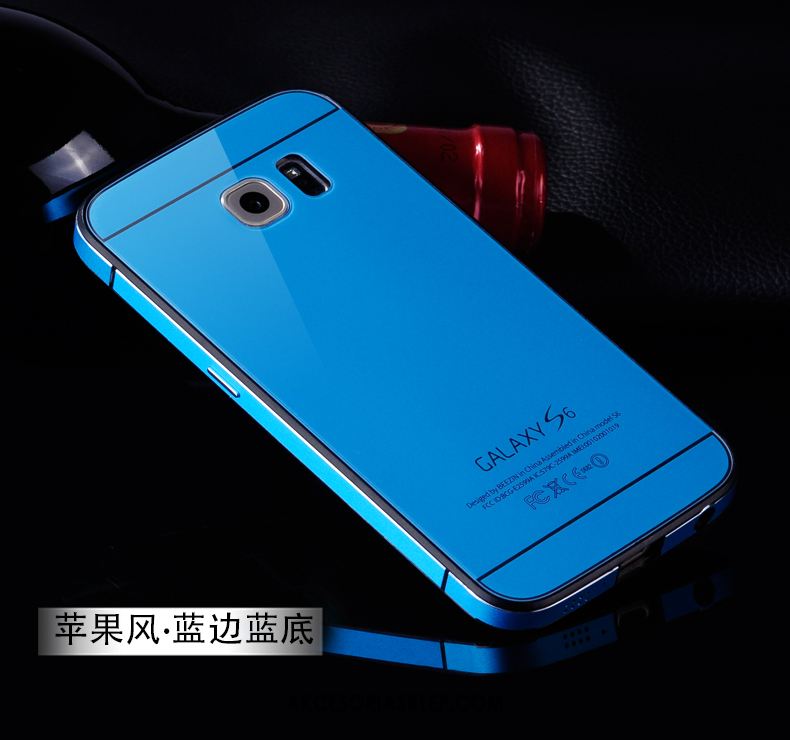 Futerał Samsung Galaxy S6 Ochraniacz Metal Tylna Pokrywa Gwiazda Niebieski Pokrowce Sklep