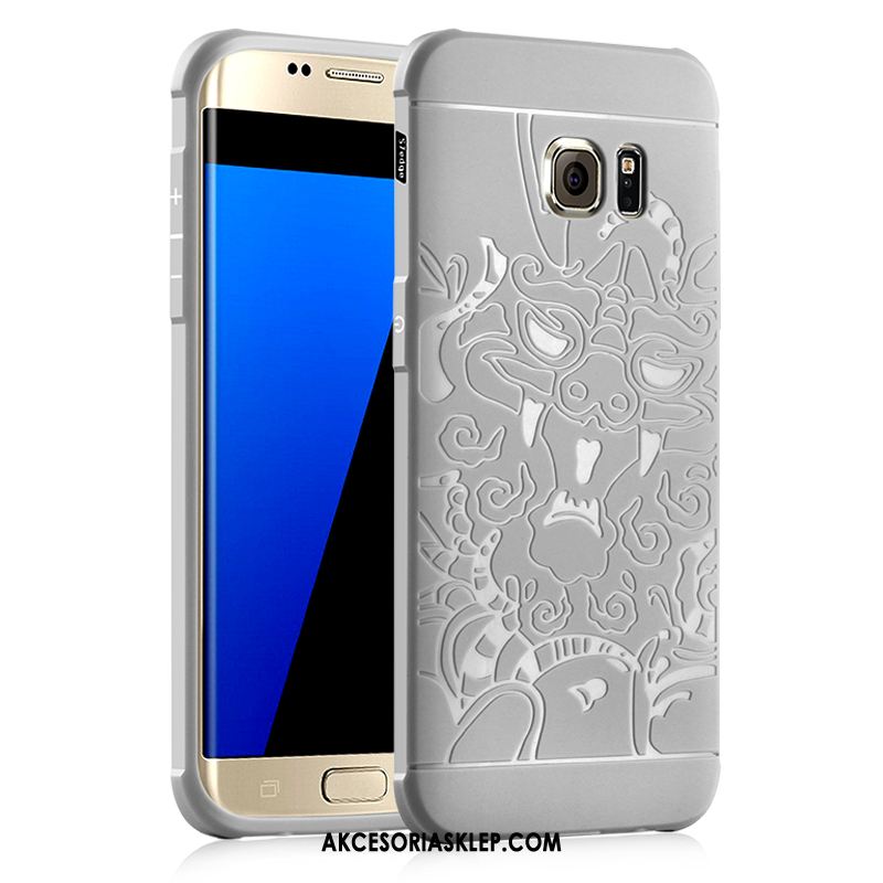 Futerał Samsung Galaxy S7 Gwiazda Silikonowe Telefon Komórkowy Anti-fall Szary Na Sprzedaż
