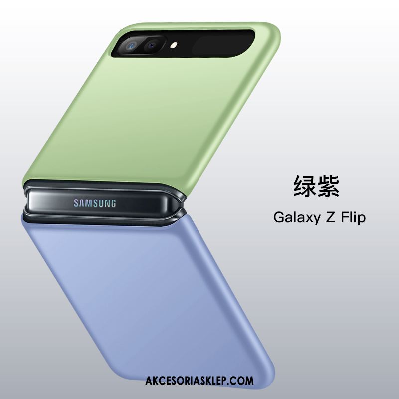 Futerał Samsung Z Flip Składać Purpurowy Zielony Gwiazda Telefon Komórkowy Etui Sprzedam