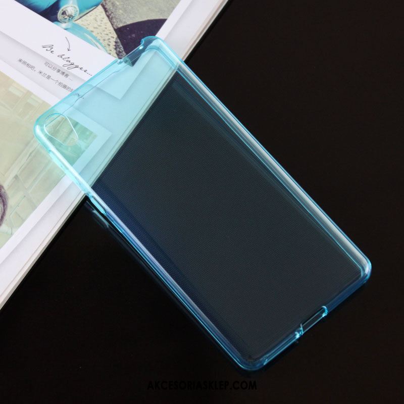 Futerał Sony Xperia E5 Ochraniacz Niebieski Miękki Przezroczysty Antypoślizgowe Etui Sprzedam