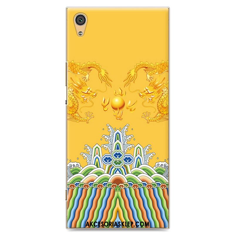 Futerał Sony Xperia Xa1 Ochraniacz Telefon Komórkowy Kolor Zakochani Żółty Obudowa Tanie