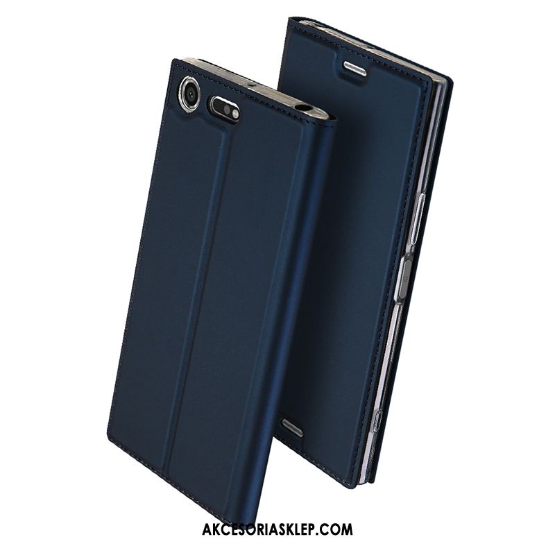 Futerał Sony Xperia Xz Premium Ochraniacz Skórzany Futerał Biznes Ciemno Niebieski Telefon Komórkowy Tanie