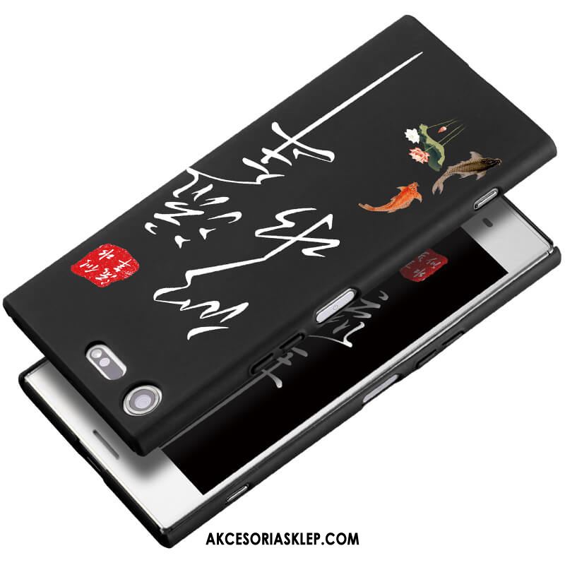 Futerał Sony Xperia Xz1 Compact All Inclusive Czarny Nubuku Telefon Komórkowy Pokrowce Sprzedam