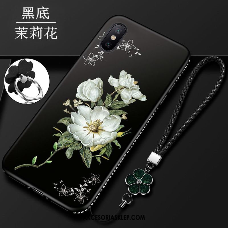 Futerał Xiaomi Mi 8 Pro Nubuku Anti-fall Miękki Silikonowe Czarny Pokrowce Tanie