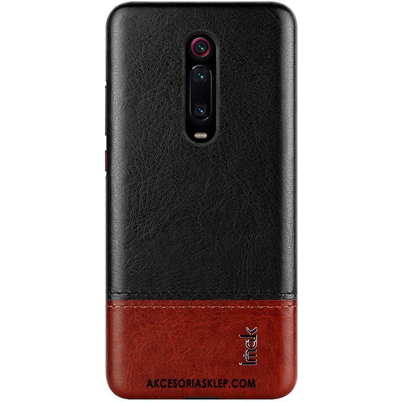 Futerał Xiaomi Mi 9t Telefon Komórkowy Skórzany Futerał Czerwony Czarny Skóra Etui Na Sprzedaż
