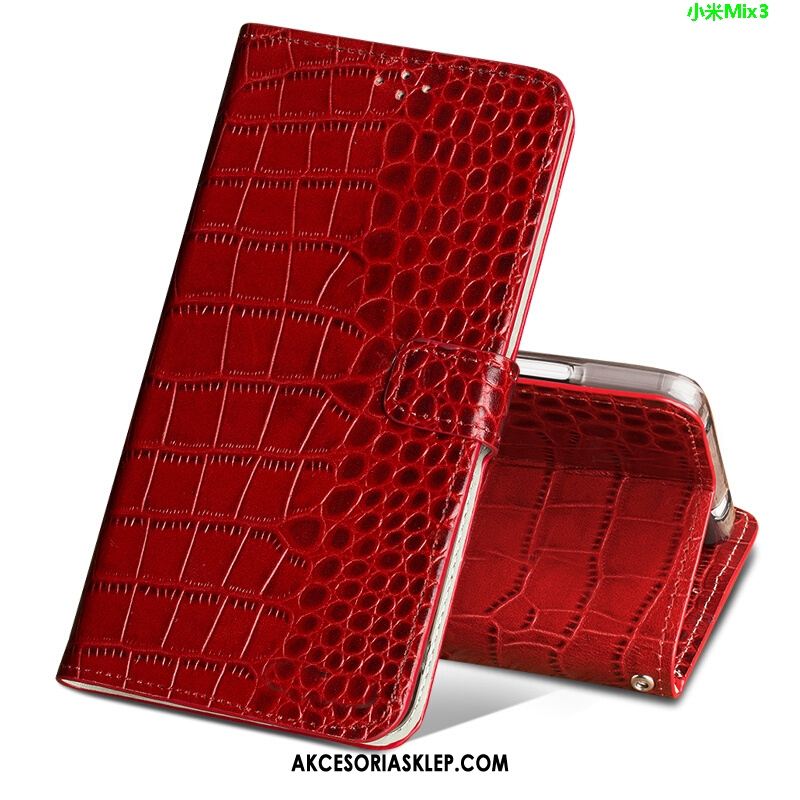 Futerał Xiaomi Mi Mix 3 Czerwony Mały Magnes Zamknięty Krokodyl Telefon Komórkowy Obudowa Sprzedam