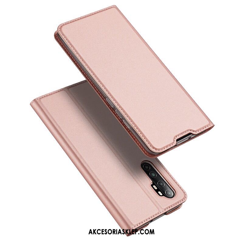 Futerał Xiaomi Mi Note 10 Lite Różowe Skórzany Futerał Mały Telefon Komórkowy Biznes Pokrowce Kupię