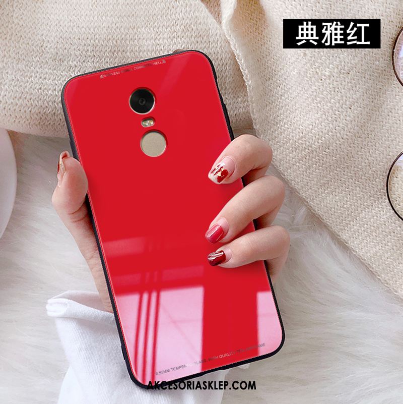 Futerał Xiaomi Redmi 5 Plus Czerwony Ochraniacz Szkło Telefon Komórkowy Mały Pokrowce Tanie